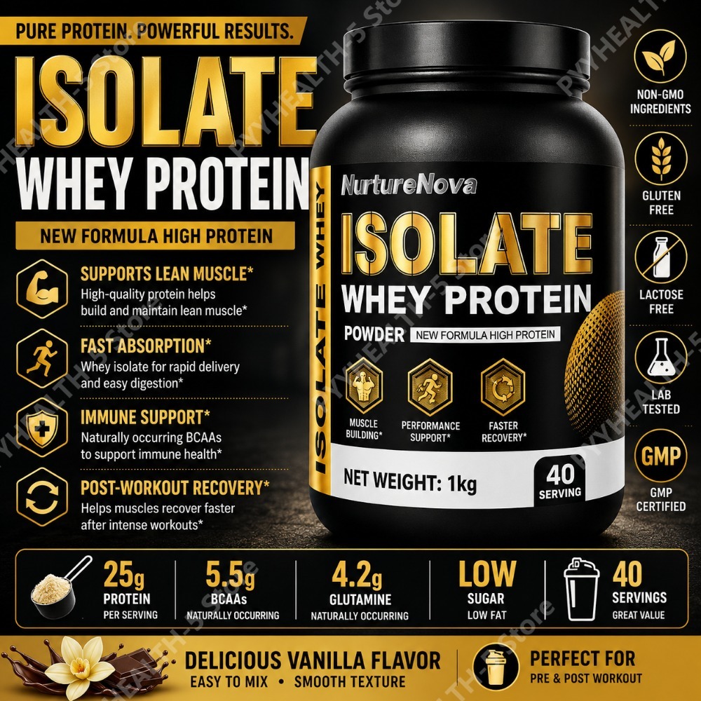 Fitness Nutrition Whey Protein - Isolate Whey Protein Powder 1kg High