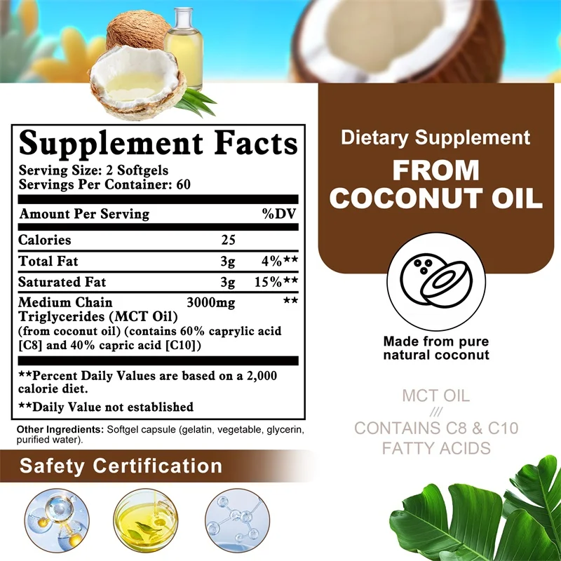 MCT Oil Supplement - Contains  - Mct Oil Coconut review and price