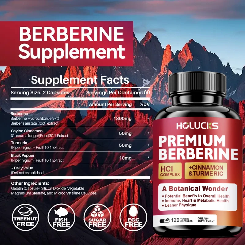 Holucks Premium Berberine HCl  - Berberine Hcl Capsule review and price