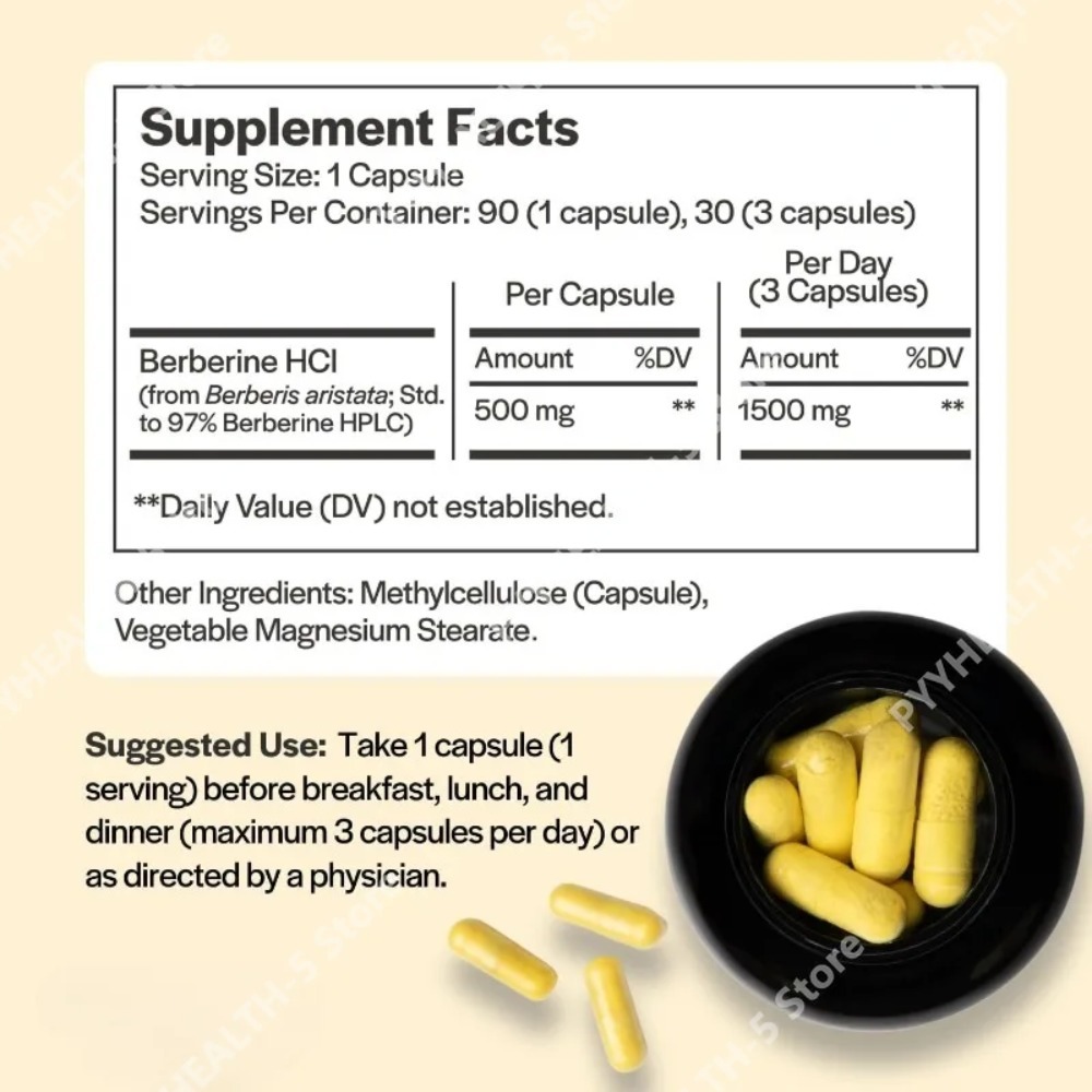 Berberine HCl Supplement 500mg - Berberine Hcl Capsule review and price