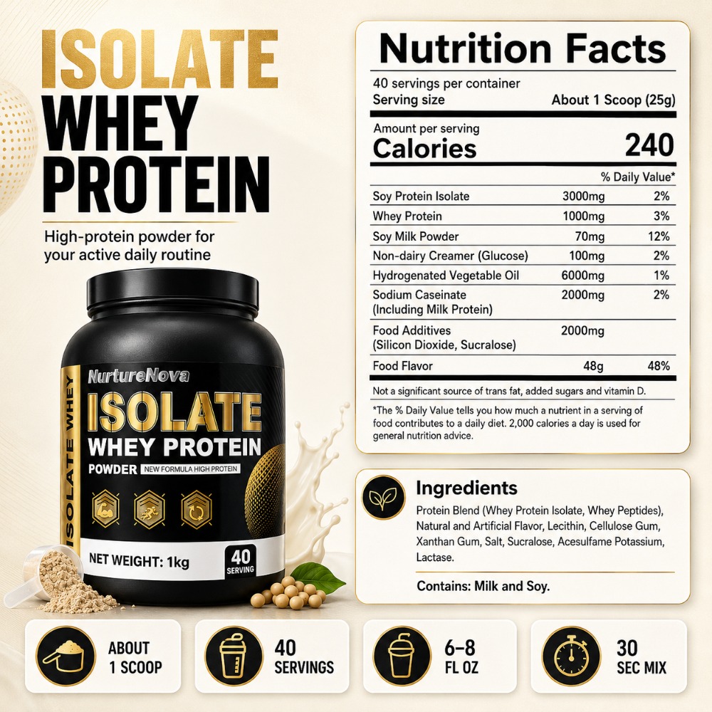 NurtureNova Isolate Whey Prote - Fitness Nutrition Whey Protein review and price