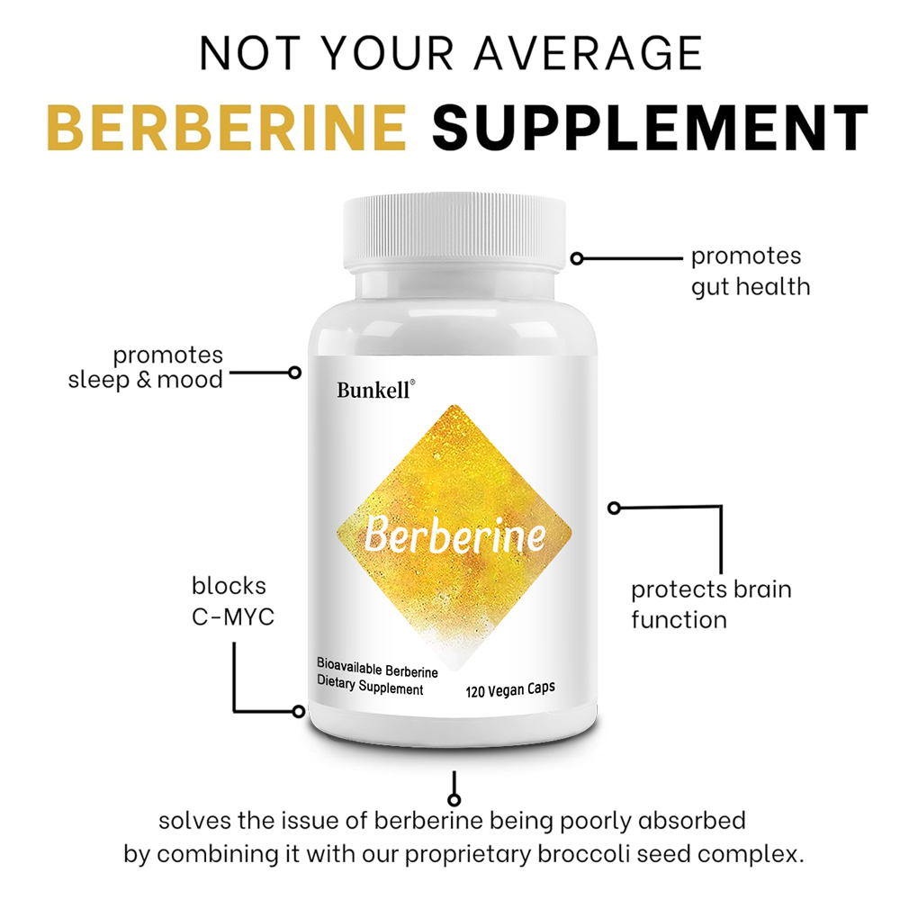 Berberine HCl 350mg with Brocc - Berberine Hcl Capsule review and price