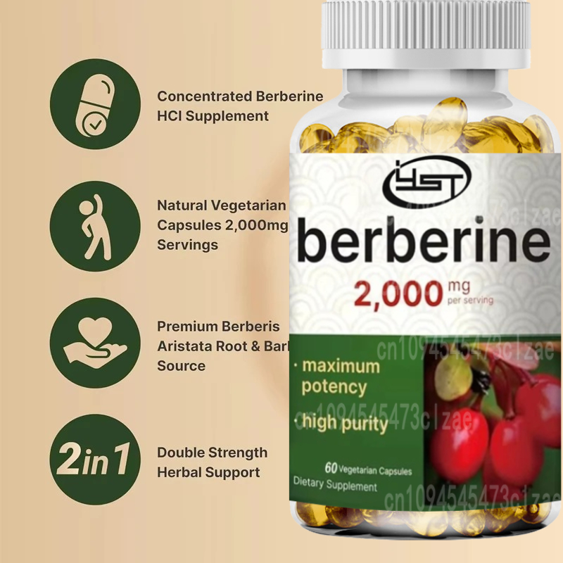 Berberine Supplement | 60 Vege - Berberine Hcl Capsule review and price
