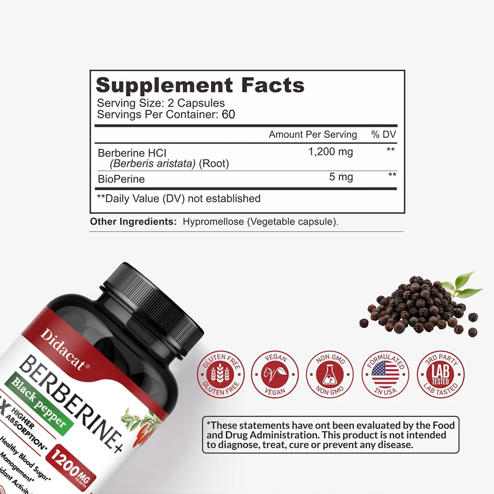 Berberine HCl Supplement - for - Berberine Hcl Capsule review and price