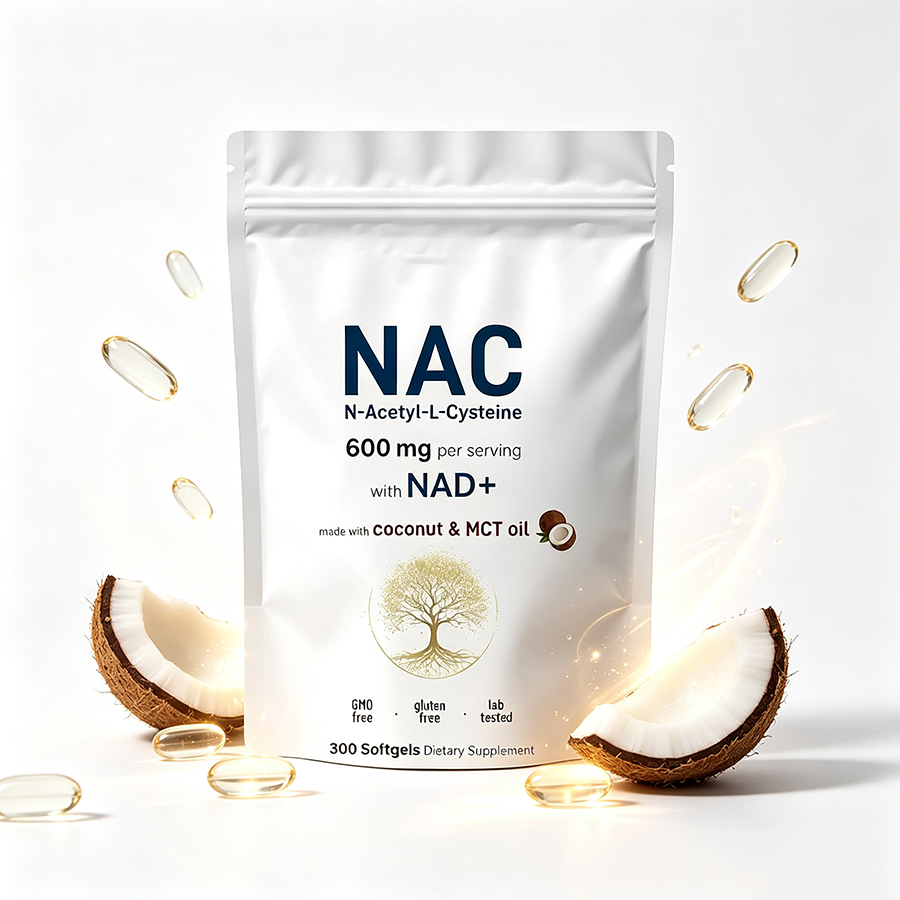 NAC 600mg Softgels with NAD+ C - Mct Oil Coconut review and price