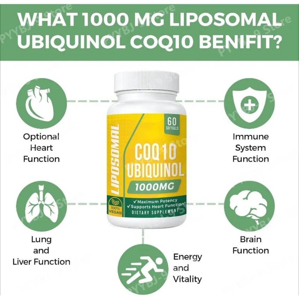 CoQ10 Ubiquinol 1000mg Vegan S - Coq10 Ubiquinol Softgel review and price
