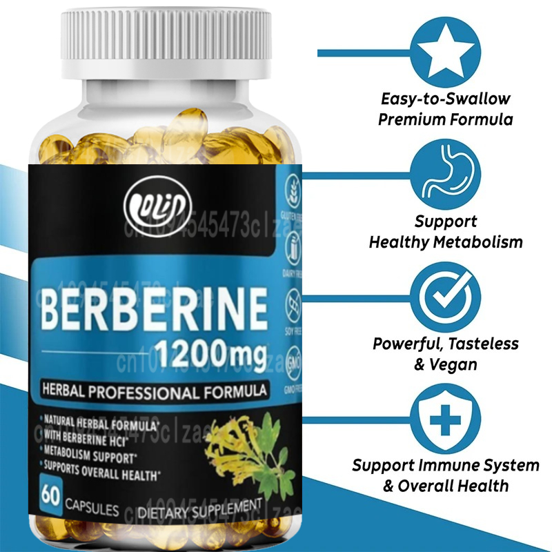 1200mg HCL Supplement, Healthy - Berberine Hcl Capsule review and price