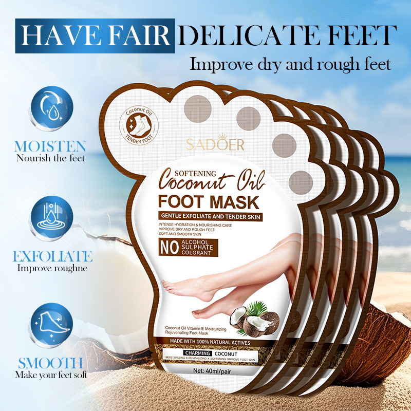 SADOER Coconut Foot Mask Moist - Mct Oil Coconut review and price