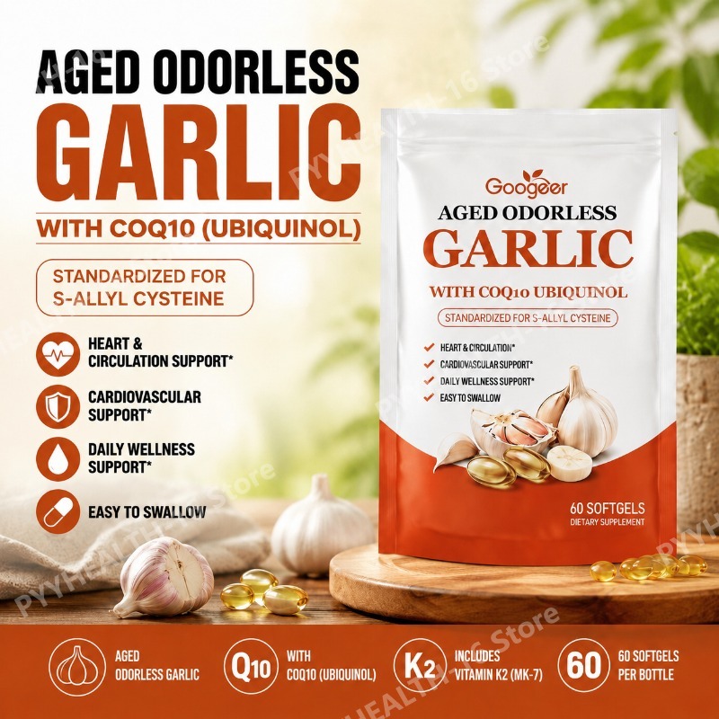 Googeer Aged Odorless Garlic S - Coq10 Ubiquinol Softgel review and price